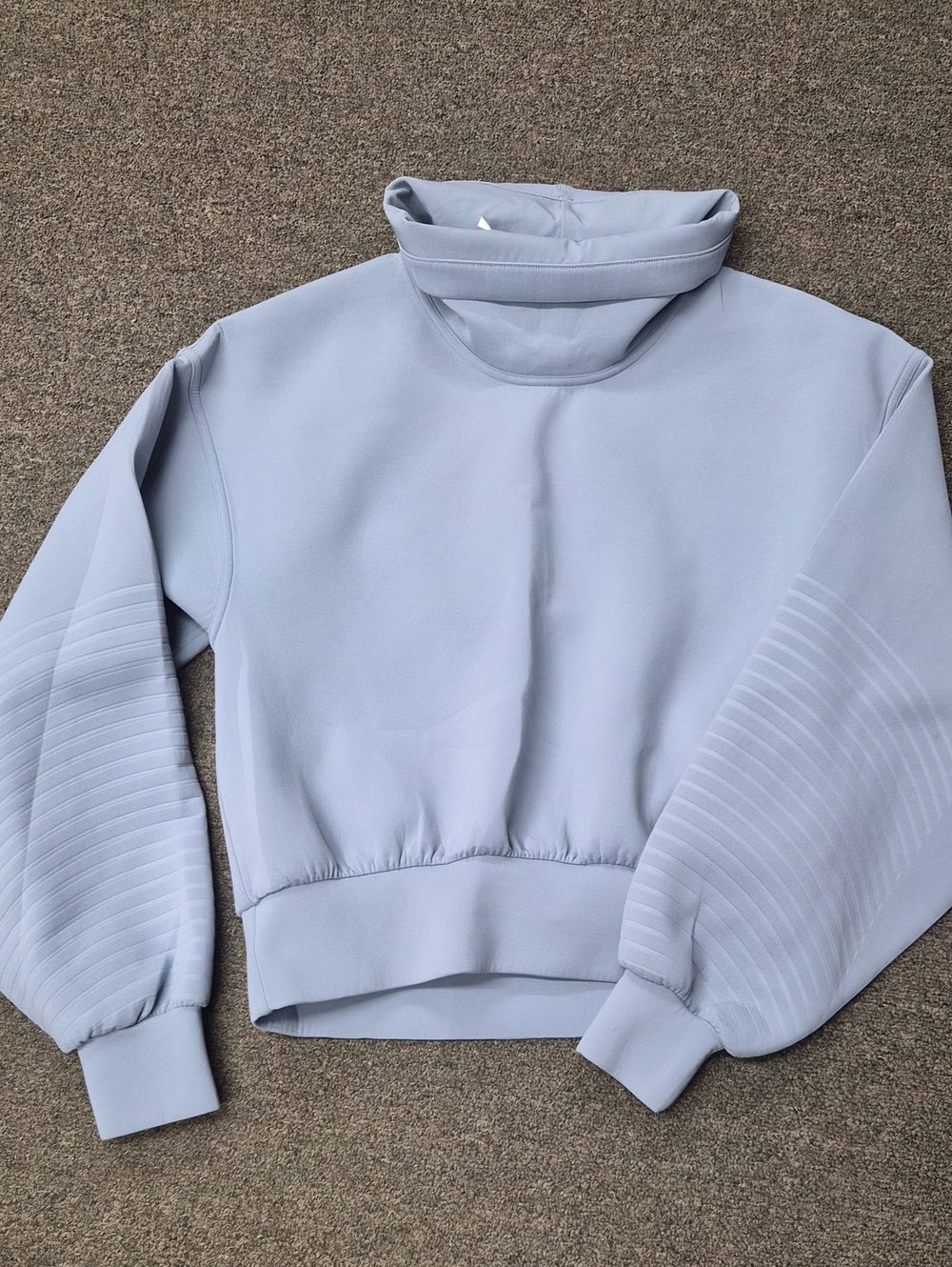 LuluLemon Light Blue Cowl Neck Sweater
